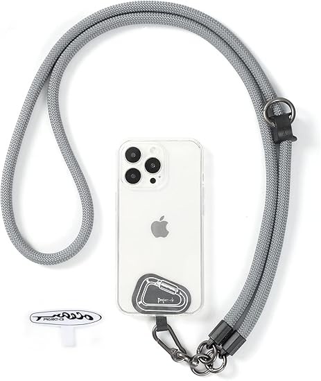 project-cb Cell Phone Lanyard 1,Crossbody Phone Strap 2,Universal Neck Lanyard Color: Gray