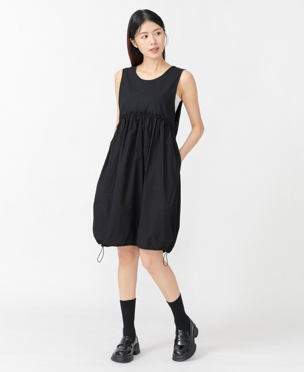 2WAY Drawstring Hem Dress