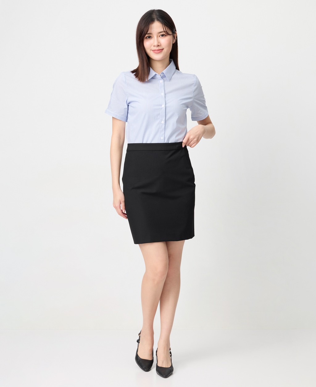 Ladies office worker short sleeve shirt