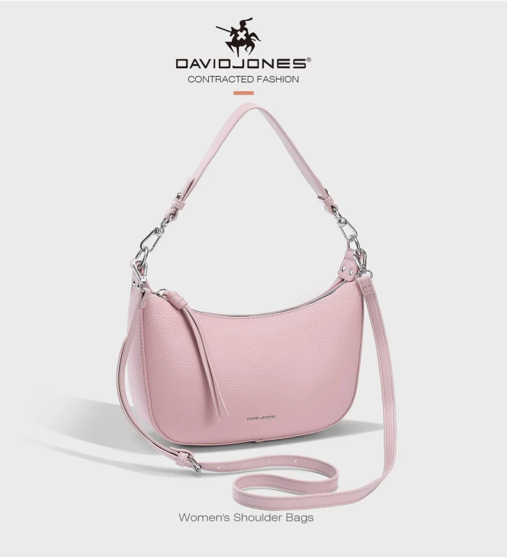 David Jones Paris women shoulder bag pu leather female crossbody bag small lady handbag