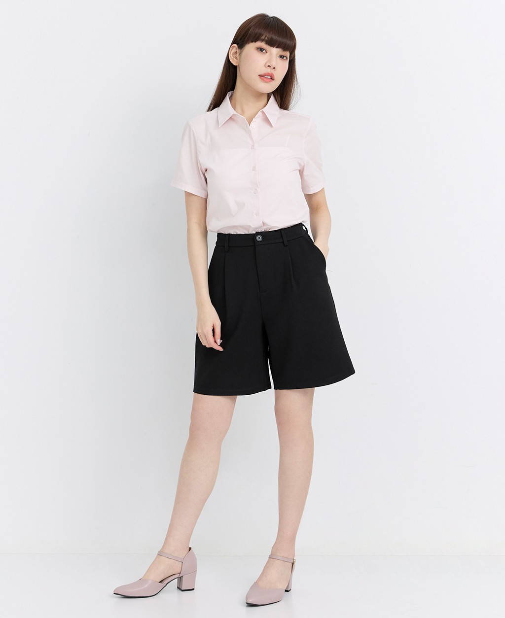 Ladies office worker short sleeve shirt