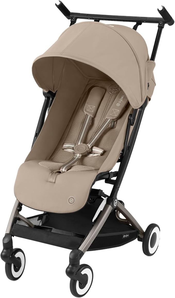 Cybex (Amazon.co.jp Exclusive) LIBELLE  Almond Beige (TPE Frame), Lightweight, Compact, Baby Stroller with Easy Action and Ultra Compact (Cybex Original Reflector Band Included)